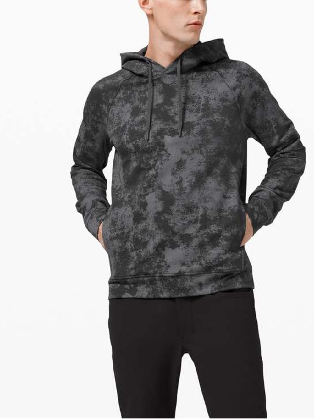Lululemon City Sweat Pullover Hoodie in Astral Graphite Grey/Asphalt Grey